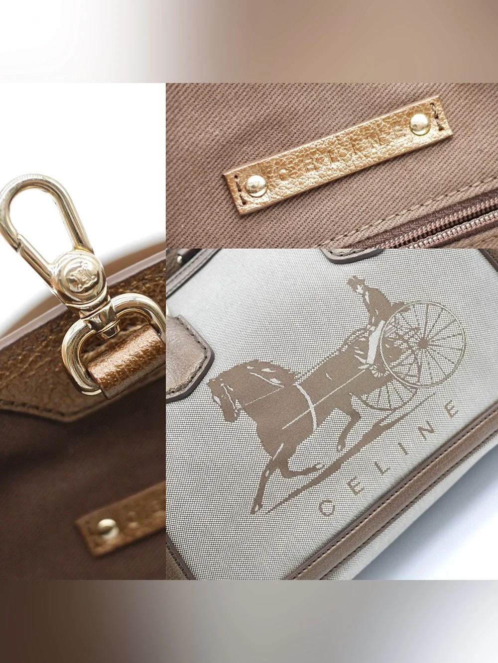 🍓CELINE Shopping Medium Canvas Bag